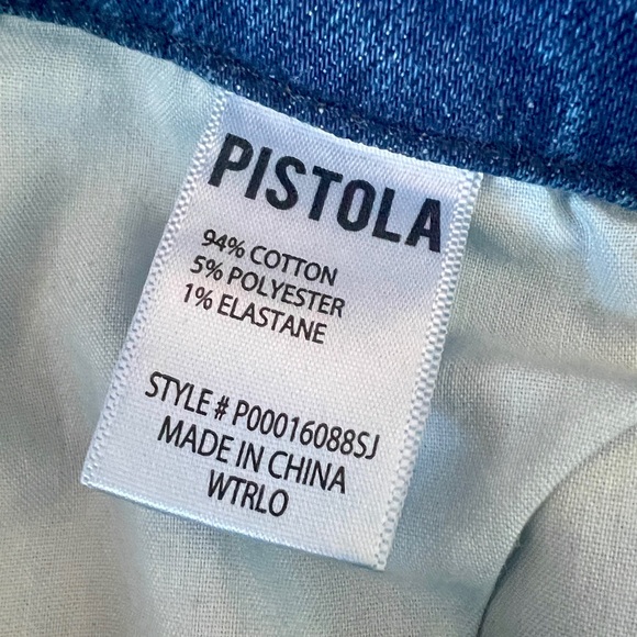 Pistola High Rise Raw Hem Straight Leg Jean - Size 27 - Picture 12 of 12